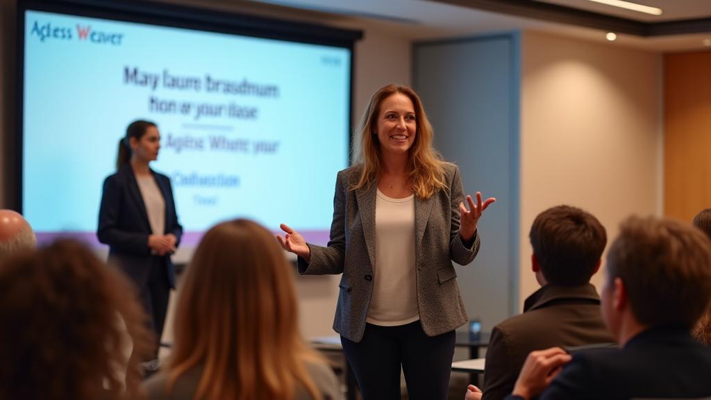 Expert leading wellness masterclass for aging gracefully